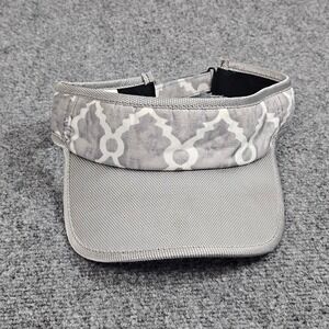 Glove It Visor Womens OSFM Grey White Lattice Pattern Athletic Golf Tennis Hat